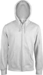 Kariban Uniszex kapucnis pulóver Kariban KA454 Men'S Full Zip Hooded Sweatshirt -2XL, White