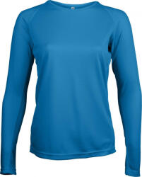 Proact Női póló Proact PA444 Ladies' Long-Sleeved Sports T-Shirt -L, Aqua Blue
