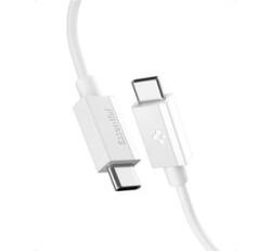 Spigen ESSENTIAL EB6010AC adatkábel (USB - Type-C, 60W, PD gyorstöltő, 100cm) FEHÉR (ACA08715) (ACA08715) - aqua