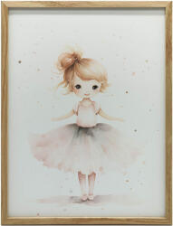  Keret Fali Plakát Rózsaszín Ballerina Gyermekeknek 70x100 Cm