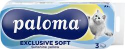 Paloma WC Papír Exclusive Soft 3 Rétegű 10 Tekercs Sárga