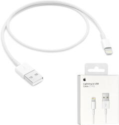 Apple Cablu de Date Lightning la USB 1m White (Blister Packing) (MUQW3)
