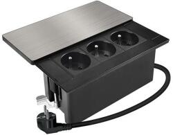 Solight PP128 - Beépíthető, 3 aljzattal PP128 (SL1681)