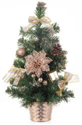 Magic home műfenyő, feldíszített, bronz, 40 cm (TC8090989)