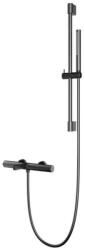 AREZZO design Kádtöltő csaptelep, Arezzo design Elegant termosztatikus kádcsaptelep szett, gun metal AR-1295GM - mozaikkeramia