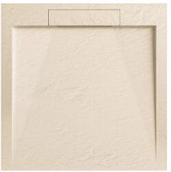 AREZZO design Zuhanytálca, Arezzo design Stone pala hatású, öntött márvány zuhanytálca, bézs 120x90 AR-DYT099LBG - mozaikkeramia