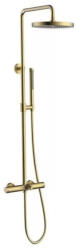 AREZZO design Zuhanyszett, Arezzo design Elegant 3 funkciós, termosztatikus, szálcsiszolt arany AR-3095BG - mozaikkeramia