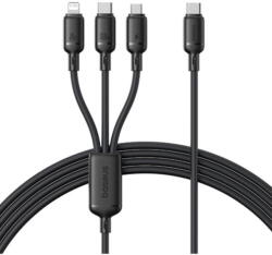 Baseus Cablu de Date USB to USB-C, Lightning, Micro-USB, 100W, 480Mbps, 1.5m - Black (KF2349575) - pcone