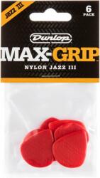 Dunlop 471P3N Nylon Max Grip Jazz III Player Pack Red Перце за китара (<![CDATA[471P3N]]>)