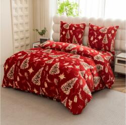  Mikroplüss ágyneműhuzat GOLD CHRISTMAS piros Ágyneműhuzat mérete: 70 x 90 cm | 140 x 200 cm