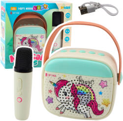 LEAN Toys Baba Karaoke Szett Egyszarvú Bluetooth Mikrofonnal