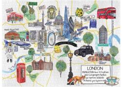 Galison 56931 - London Map - 1000 db-os puzzle (56931)