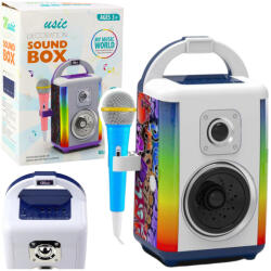 LEAN Toys Zenei Készlet Hangdoboz Mikrofon Bluetooth Hangszóró Mp3 Felvétel LED