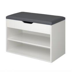 Intenso cipőpad / cipőtároló - 60 cm (magasfényű fehér)