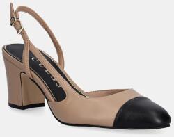 Guess körömcipő LOISA bézs, magassarkú, nyitott sarokkal, FLTLOI LEA05 - bézs Női 38