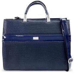 ZELLIA Női Kézi-Aktatáska Zv2101 Sötét Kék - Lakk-Ryz - (ZLK-zvn2101-63475074)