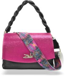 ZELLIA Női Oldaltáska 24057 - Next C. Tiger - Fekete-Magenta (ZLK-24057-62066495)