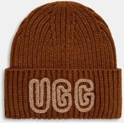 Ugg sapka gyapjú keverékből CHUNKY barna, 102345 - barna Univerzális méret