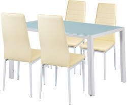 Leziter Liana 4+1 étkező garnitúra bézs (LUAV140W_MDC-001-Beige_4) - stuxi