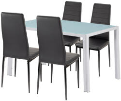 Leziter Liana 4+1 étkező garnitúra fekete (LUAV140W_MDC-001-Black_4) - stuxi