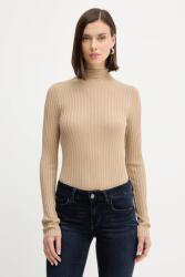 LIU JO pulóver könnyű, bézs, félgarbó nyakú, MF5389 MS46J - bézs S