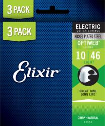 Elixir 3-PACK OptiWeb (16552) 10-46 Light elektromos húrkészlet 3db