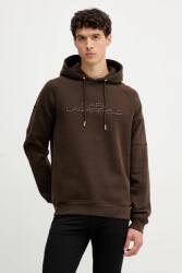 KARL LAGERFELD felső barna, nyomott mintás, kapucnis, 554908.705012 - barna S