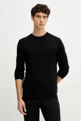 KARL LAGERFELD gyapjúkeverék pulóver - fekete XL