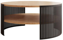  Dohányzóasztal Sordore 102 (Fekete + Kézműves aranytölgy)