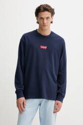 Levi's pamut melegítőfelső sötétkék, nyomott mintás, A6145 - sötétkék M