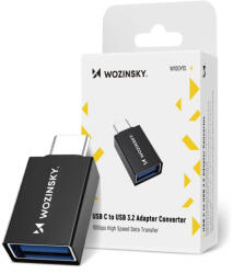 Wozinsky USB-C - USB-A 3.2 Adapter - Fekete (W10GY1S)