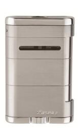 Xikar Allume Tabletop Silver, asztali szivargyújtó 3-as szúrólánggal - Ezüst szinű (535SL)