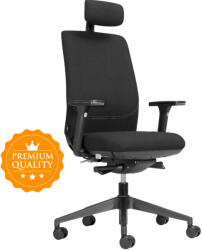 Mercury Ergonomikus irodai szék OPTIMA fekete, napi 8+ óra üléssel