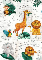 Mintás textil pelenka 1db-os - Szafari zöld