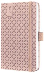 Sigel Jolie határidőnapló, 2026, 9, 5x15 cm, heti, barackszín (J6130)