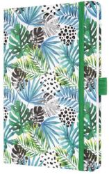 Sigel Jolie határidőnapló, 2026, 13, 5x20, 3 cm, heti, Green Jungle Fever (J6355)