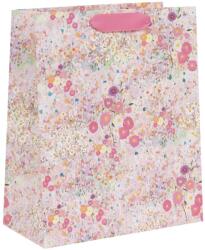 BSB Glick ajándéktasak (26x31, 5x13, 5 cm) halvány rózsaszín virágos (5) (GLZ87)