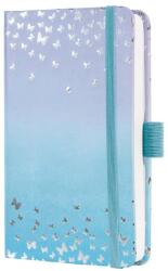 Sigel Jolie határidőnapló, 2026, 9, 5x15 cm, heti, Butterfly confetti, kék (J6346)