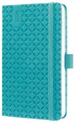  J6102 Sigel Jolie határidőnapló, 2026, 9, 5x15 cm, heti, türkizzöld (J6102)