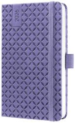 Sigel Jolie határidőnapló, 2026, 9, 5x15 cm, heti, lila (J6124)