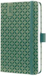 Sigel Jolie határidőnapló, 2026, 9, 5x15 cm, heti, zöld (J6134)