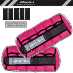 MOVIT Neoprén fényvisszaverő terhelő súly 2 x 2 kg rózsaszín (20040991) - gorillasports