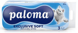 BSW Paloma Exclusive Soft WC papír 10 tekercs 3réteg Fehér - vegyesbolt