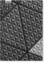 PD Period Forman Határidőnapló A/5 Napi Szürke 2026 (P41143400)