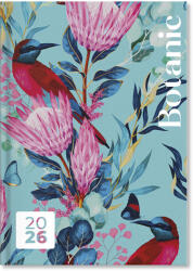 PD Period Botanic Határidőnapló B/6 Heti Blue 2026 (P41143432)