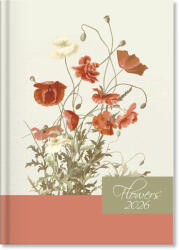 PD Period Flowers Határidőnapló A/5 Napi Beige 2026 (P41141912)