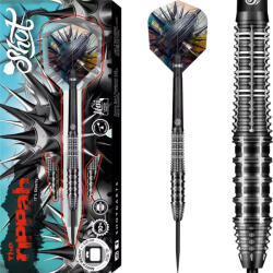 Shot Darts szett steel, Shot Gnarly Rippah 24g, 90% Gravírozott