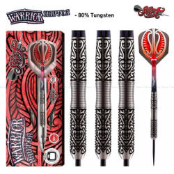 Shot Darts szett Shot steel, Warrior Hautoa, 24g, 80% wolfram gravírozott