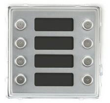 Urmet Kaputábla hívómodul 2x4-gomb IP42 süllyesztett téglalap alumínium nemesacél Sinthesi S2 URMET - 1148/18