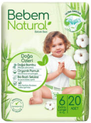 Bebem Natural Bambusz pelenka XL 6 (15+)(20db)